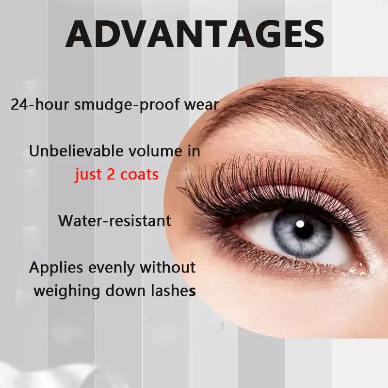 Velvet Curl 7D Fiber Mascara Set  Waterproof LengthDefining Lash Bundle 1