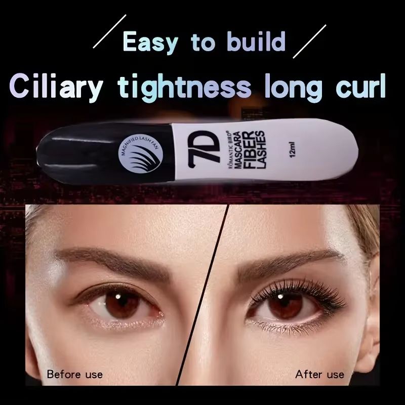 Velvet Curl 7D Fiber Mascara Set  Waterproof LengthDefining Lash Bundle 4