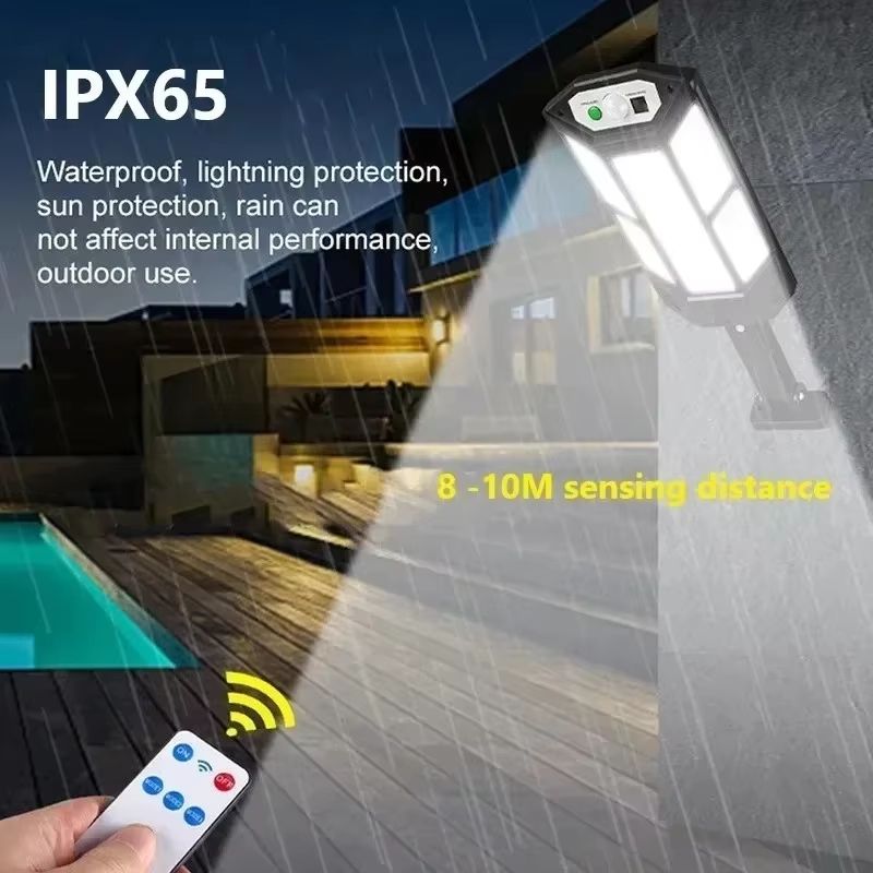 SunGuard 15000 LM Solar Motion Sensor Flood Light  UltraBright Waterproof Outdoor Lamp 5