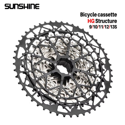 SUNSHINE Ultralight HG Carbon-Steel Cassette (9-13 Speed) – Performance Drivetrain Upgrade