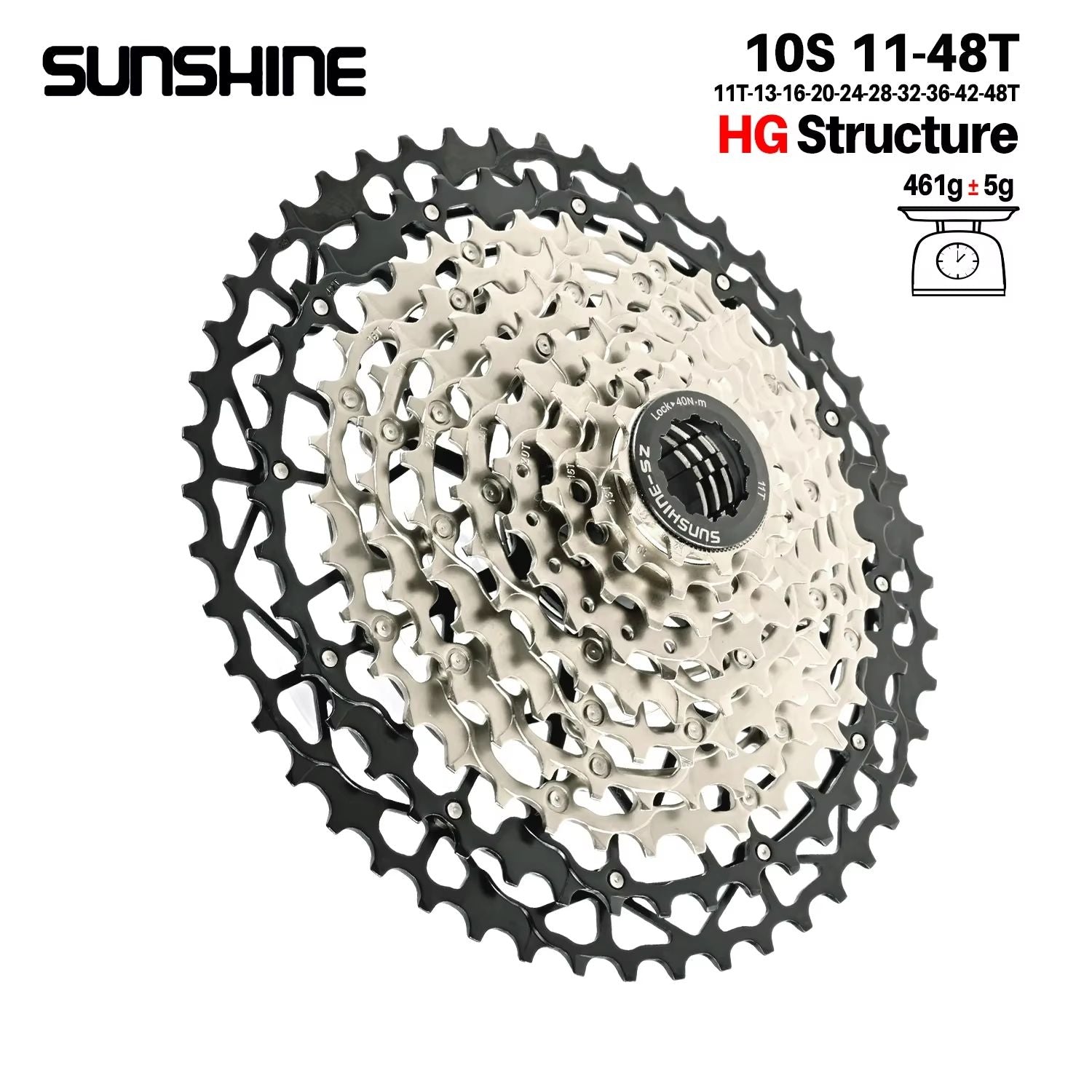 SUNSHINE Ultralight HG CarbonSteel Cassette 913 Speed  Performance Drivetrain Upgrade 11
