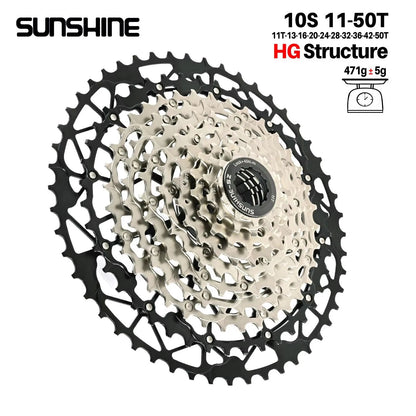 SUNSHINE Ultralight HG CarbonSteel Cassette 913 Speed  Performance Drivetrain Upgrade 12