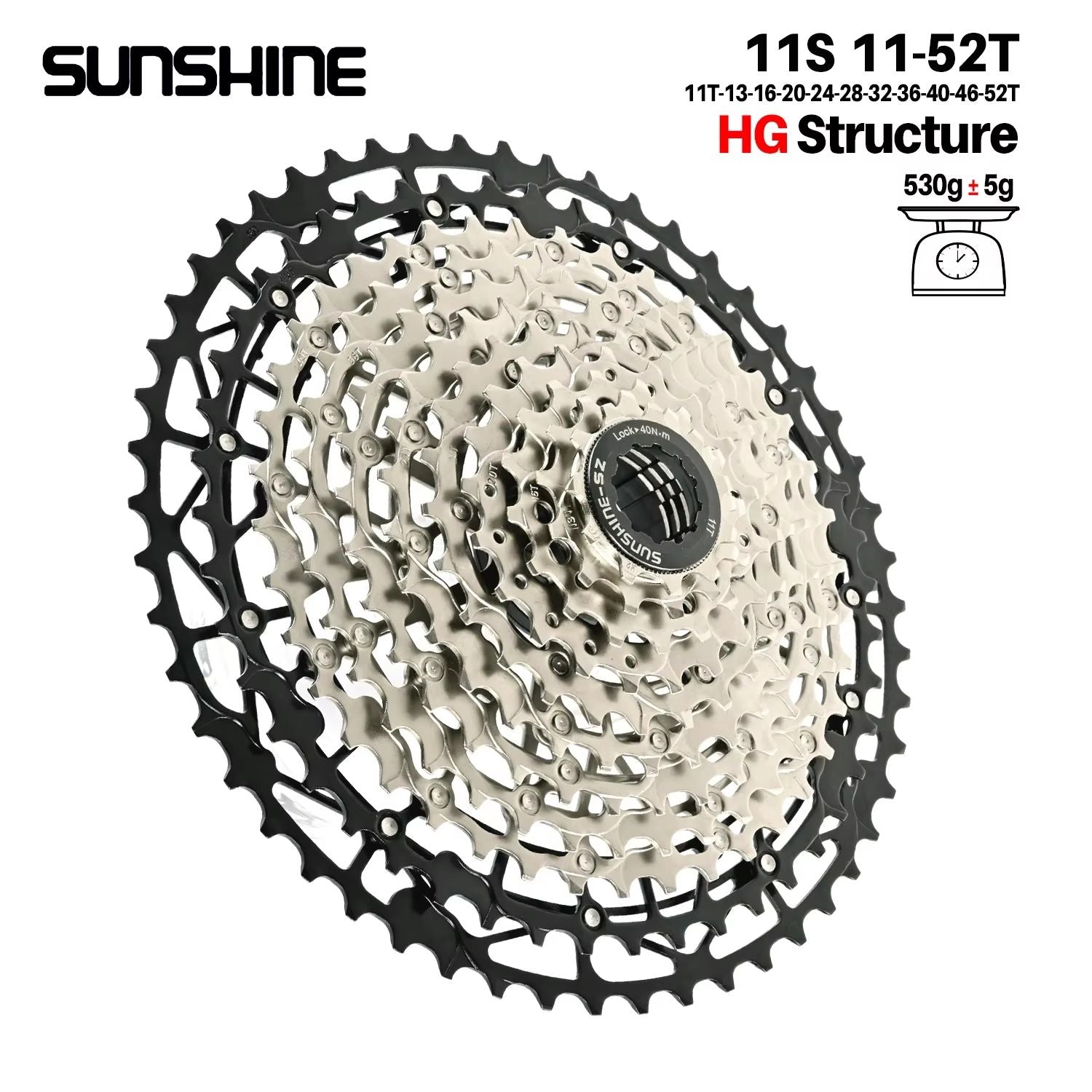 SUNSHINE Ultralight HG CarbonSteel Cassette 913 Speed  Performance Drivetrain Upgrade 18