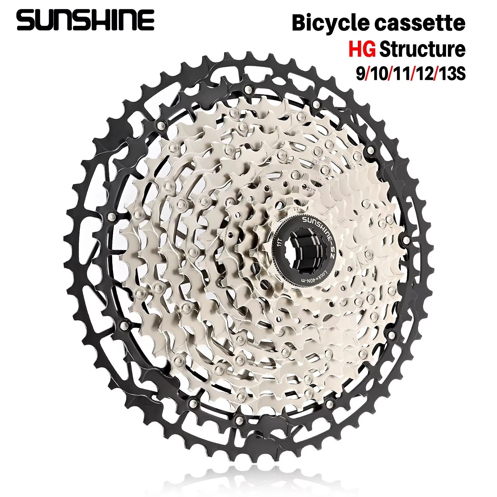 SUNSHINE Ultralight HG CarbonSteel Cassette 913 Speed  Performance Drivetrain Upgrade 1