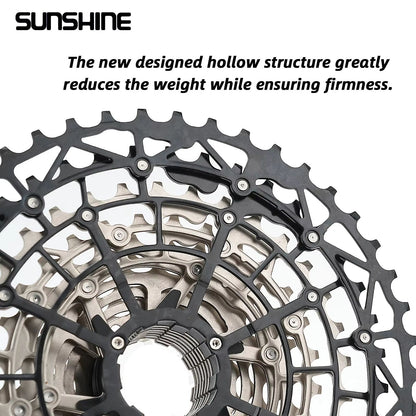 SUNSHINE Ultralight HG CarbonSteel Cassette 913 Speed  Performance Drivetrain Upgrade 4