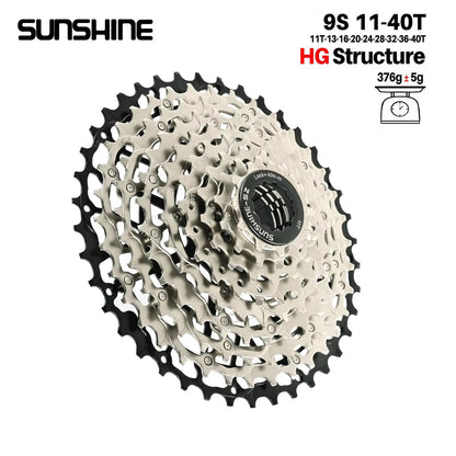 SUNSHINE Ultralight HG CarbonSteel Cassette 913 Speed  Performance Drivetrain Upgrade 6