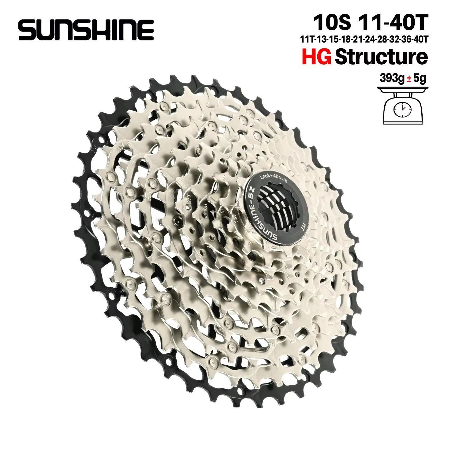 SUNSHINE Ultralight HG CarbonSteel Cassette 913 Speed  Performance Drivetrain Upgrade 8