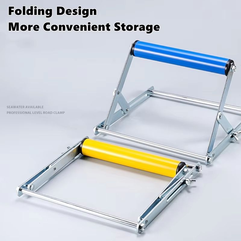 Pro Support Adjustable Height Roller Stand  Optimized Support For Table Saws  Miter Saws 5
