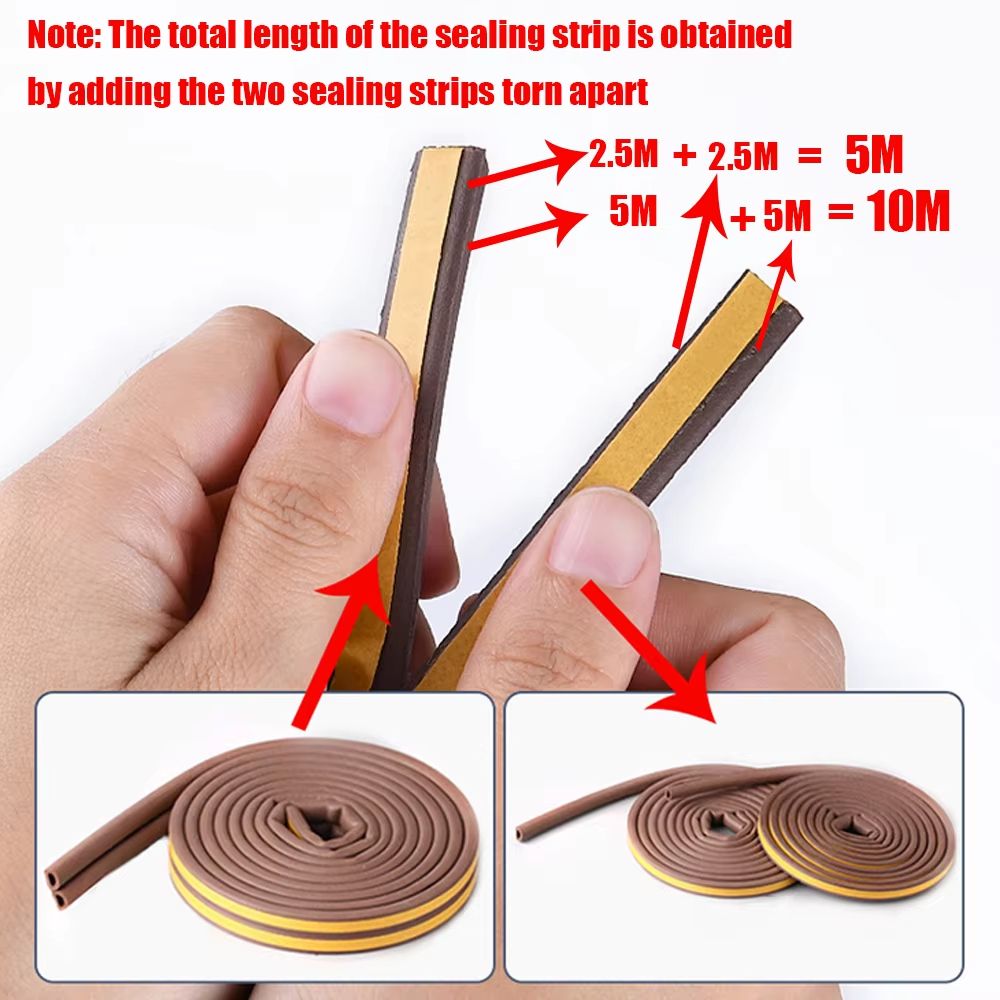 Ultimate Weatherseal Foam Strip For Doors  Windows  SelfAdhesive Acoustic  Windproof Tape 4