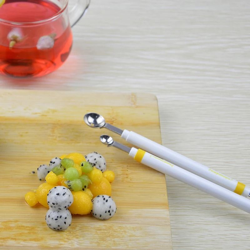 Stainless Steel Double Ended Melon Baller And Fruit Scoop 1