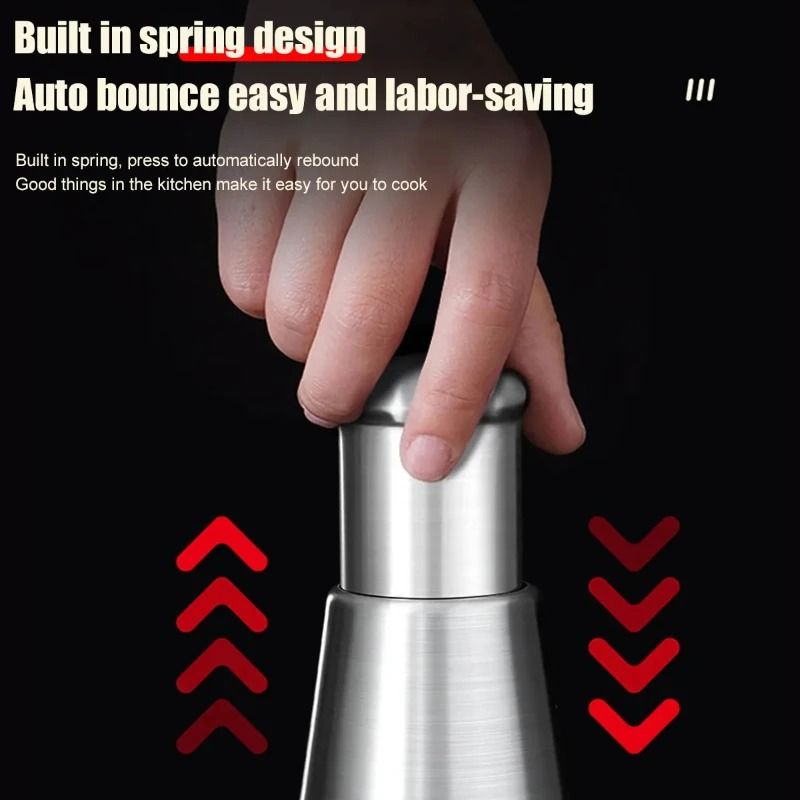 Stainless Steel Garlic Chopper Manual Push Type Kitchen Tool 3