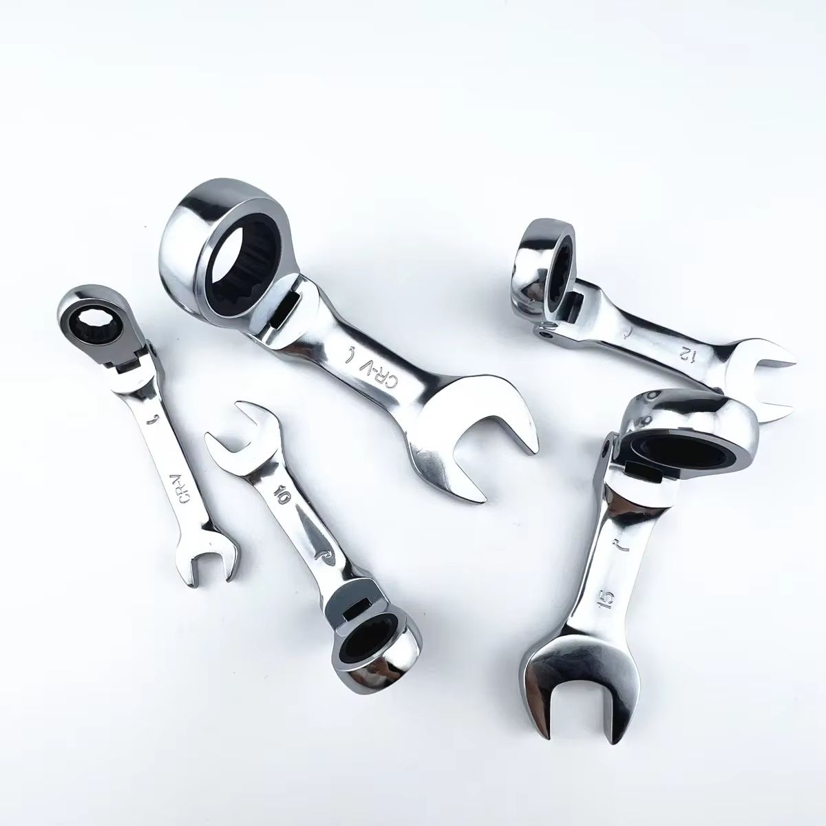SwiftReach Mini ShortHandle Ratchet Wrench  DualPurpose OpenEnd  Ratchet Design 3