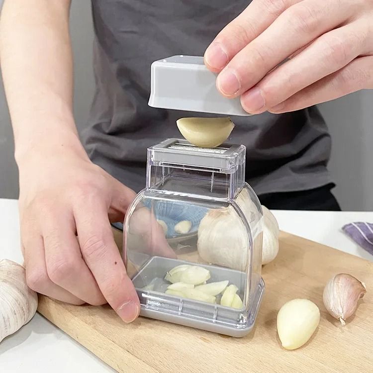Manual Pressing Garlic Grinding Grater Cutter Kitchen Tool
