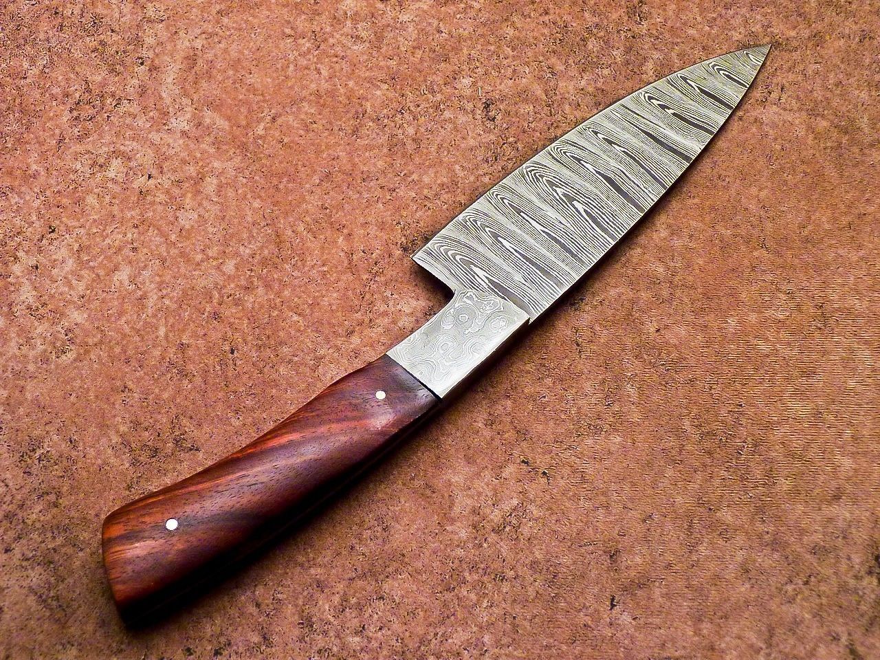 12 Custom Handmade Damascus Steel Chef Knife  Professional Kitchen  Camping Knife 1