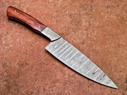 12 Custom Handmade Damascus Steel Chef Knife  Professional Kitchen  Camping Knife 3