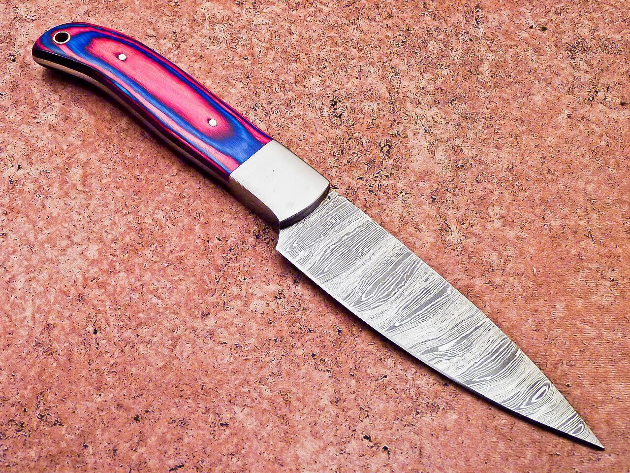 9 Custom Handmade Damascus Steel Chef Knife  Professional Kitchen  Camping Knife 2