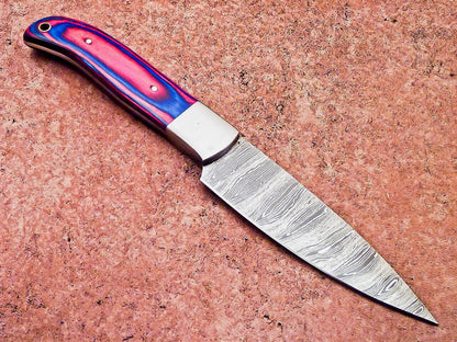 9 Custom Handmade Damascus Steel Chef Knife  Professional Kitchen  Camping Knife 2