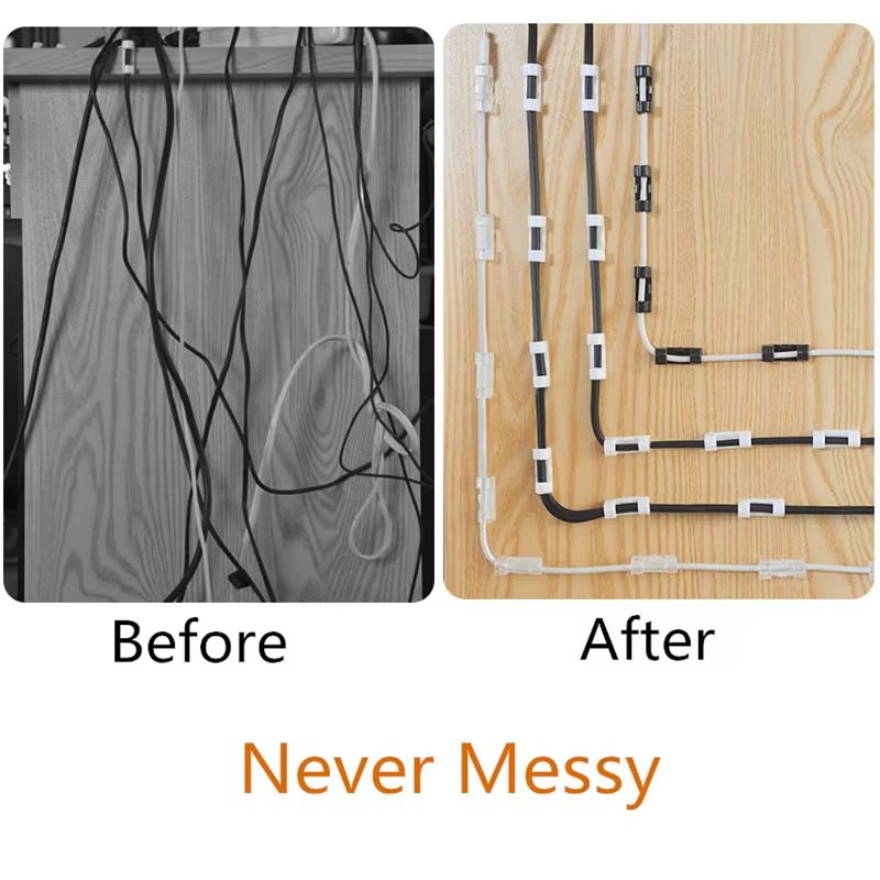 NeatLine Cable Organizer Clip Set  Desktop  Workstation Wire Manager 1