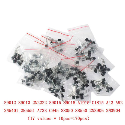 Essential NPNPNP Transistor Kit  10 Common Types For Prototyping  Repair 10