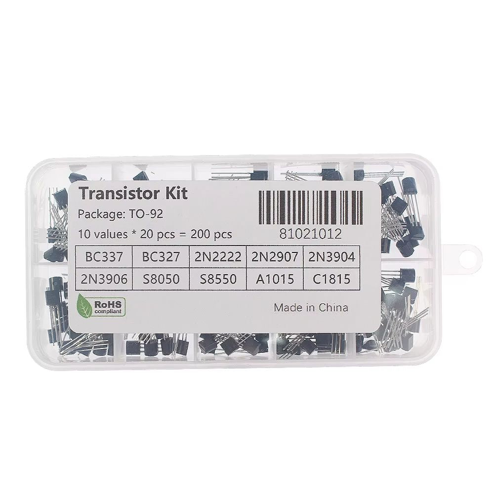 Essential NPNPNP Transistor Kit  10 Common Types For Prototyping  Repair 1