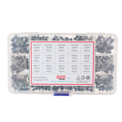 Essential NPNPNP Transistor Kit  10 Common Types For Prototyping  Repair 15