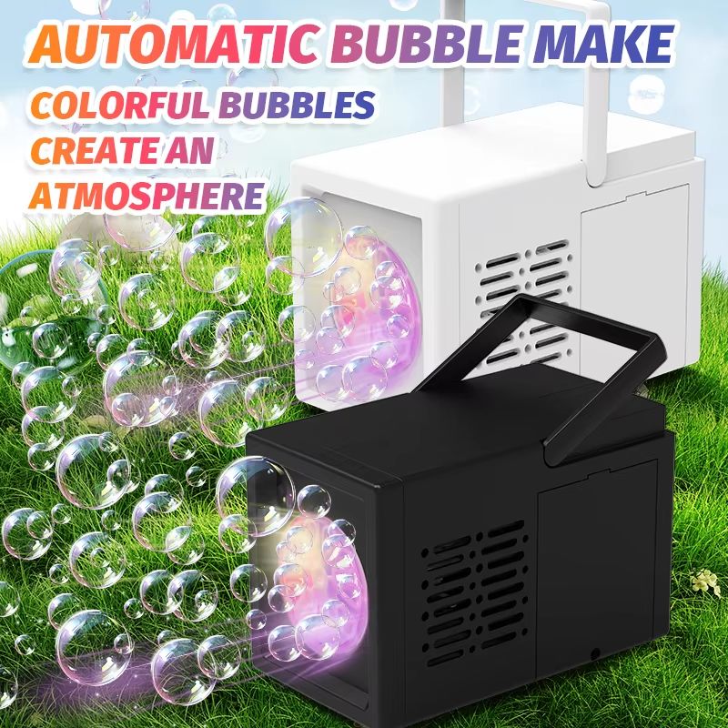 HandyFun 10Hole Automatic Bubble Blower  Handheld Electric Bubble Machine Toy For Outdoor Fun 1