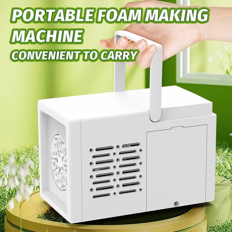 HandyFun 10Hole Automatic Bubble Blower  Handheld Electric Bubble Machine Toy For Outdoor Fun 3