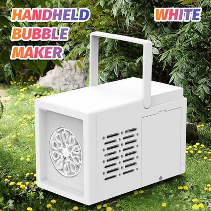 HandyFun 10Hole Automatic Bubble Blower  Handheld Electric Bubble Machine Toy For Outdoor Fun 6