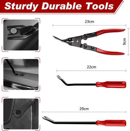 Car Tools Plastic Trim Removal Kit Car Interior Panel Tools Auto Trim Puller Set Car Clips Puller D 3