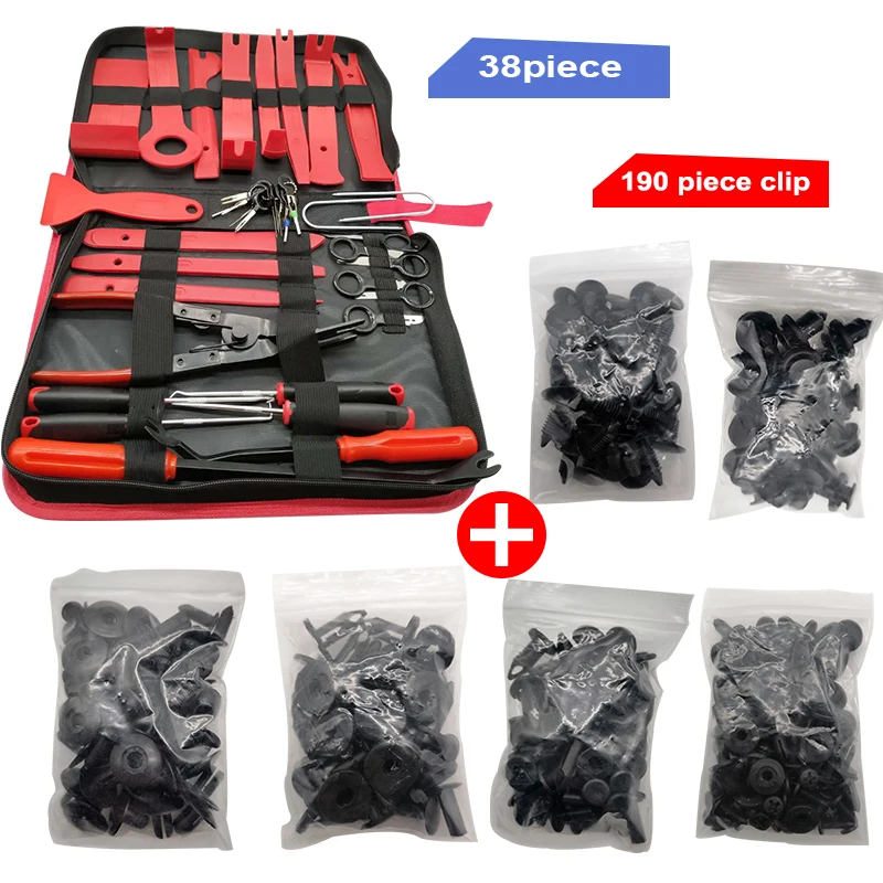 Car Tools Plastic Trim Removal Kit Car Interior Panel Tools Auto Trim Puller Set Car Clips Puller D 6