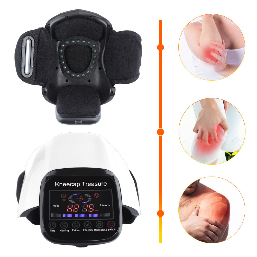 Rechargeable Knee Massager Portable Heating Pad Vibration Hot Compress Joint Support Care For Knee  2