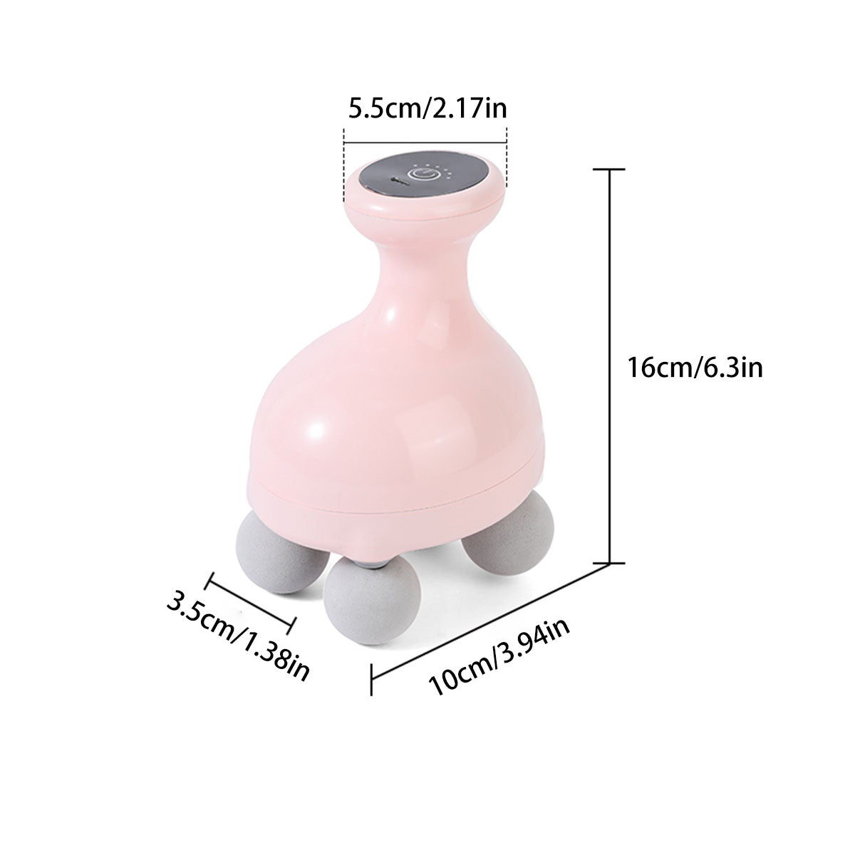Portable Muscle Massager Tool, Handheld Electric Body Massager Rechargeable Full Body Massage Device for Home and Travel