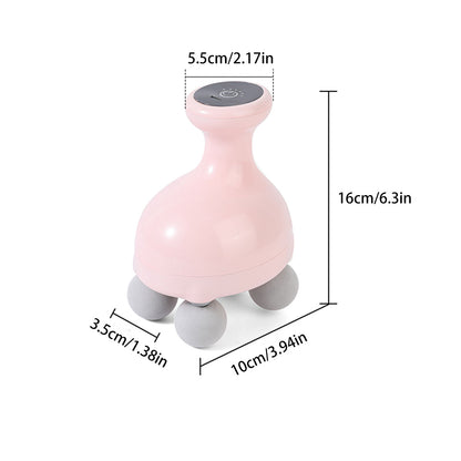 Portable Muscle Massager Tool, Handheld Electric Body Massager Rechargeable Full Body Massage Device for Home and Travel