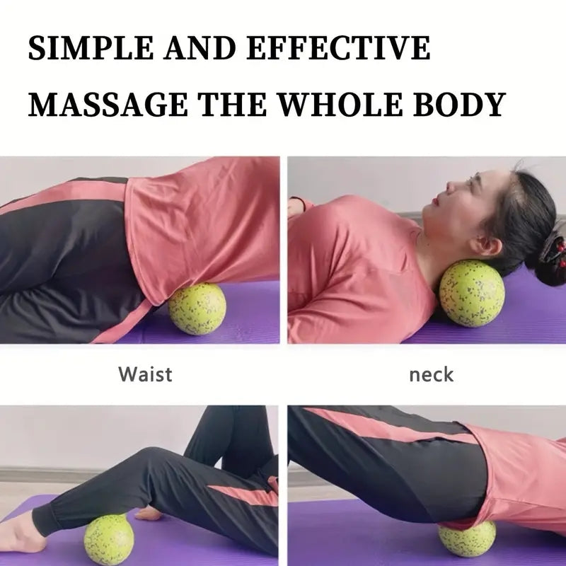 Double Long Hockey Ball High Density Peanut Massage Ball Deep Tissue Muscle Massage Roller 3