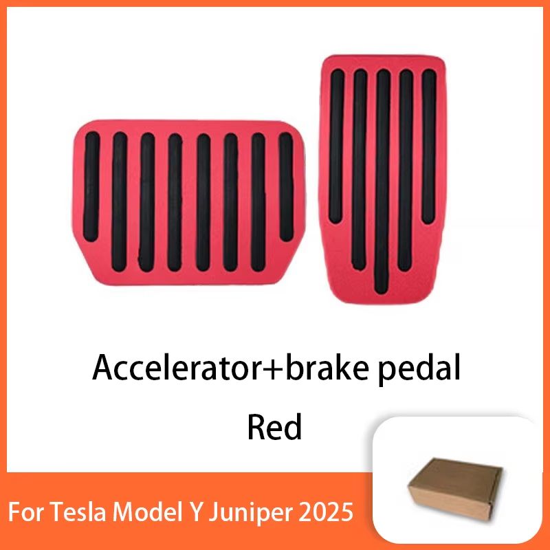 Tesla Model Y Juniper 2025 Performance Pedal Set  NonSlip Aluminum Foot Covers For Accelerator Brak 6