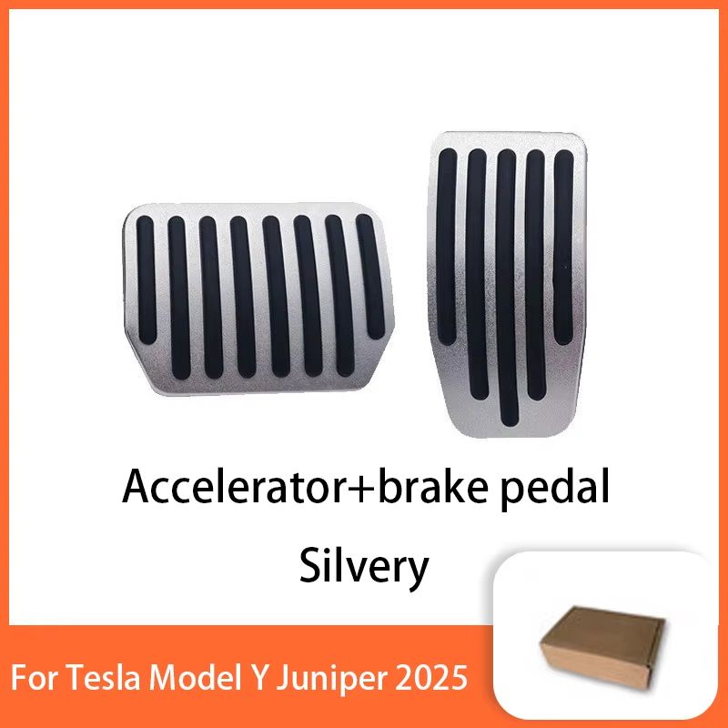 Tesla Model Y Juniper 2025 Performance Pedal Set  NonSlip Aluminum Foot Covers For Accelerator Brak 7