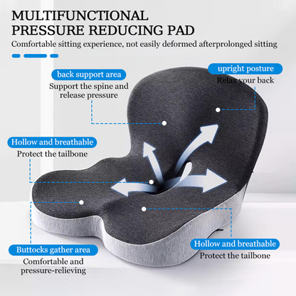Ergonomic Memory Foam Seat Cushion For Truck Office Car Back Pain And Tailbone Support Sciatica Rel 2