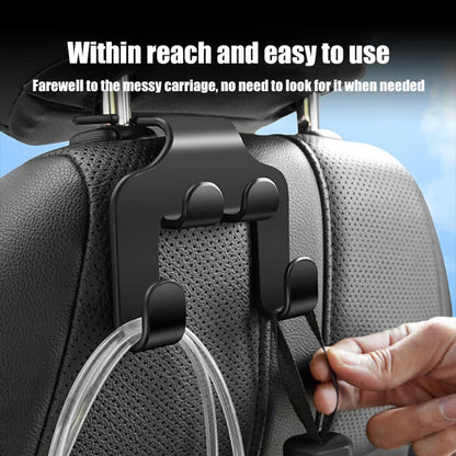 Car Seat Back Hook Organizer Double Head Phone Hanger Multifunctional Headrest Hook Hanging Bag Car 1