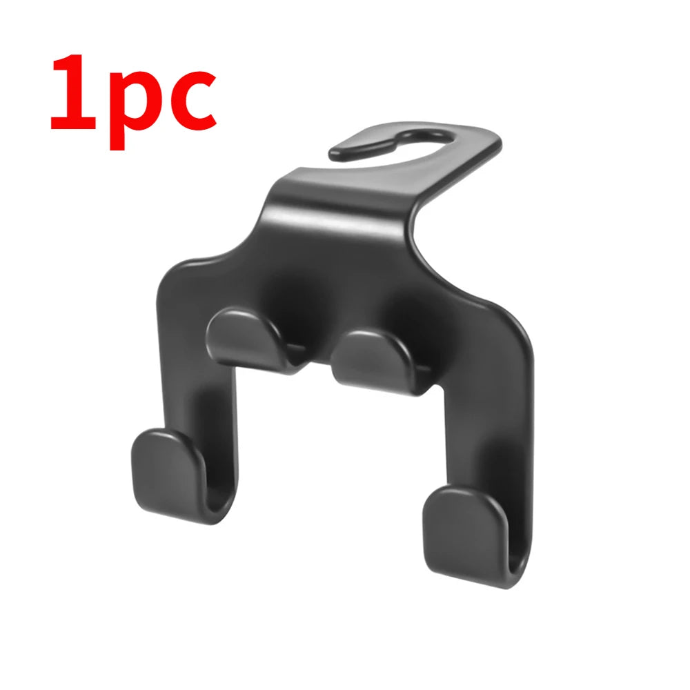 Car Seat Back Hook Organizer Double Head Phone Hanger Multifunctional Headrest Hook Hanging Bag Car 5
