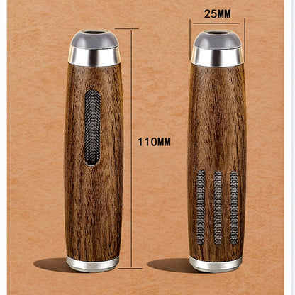 Portable Car Ashtray Dust Free Smoking Filter Mini Walnut Wooden Mobile Ashtray For Cigar And Cigar 4
