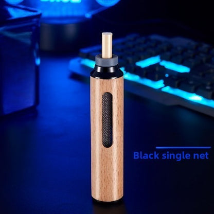 Portable Car Ashtray Dust Free Smoking Filter Mini Walnut Wooden Mobile Ashtray For Cigar And Cigar 9