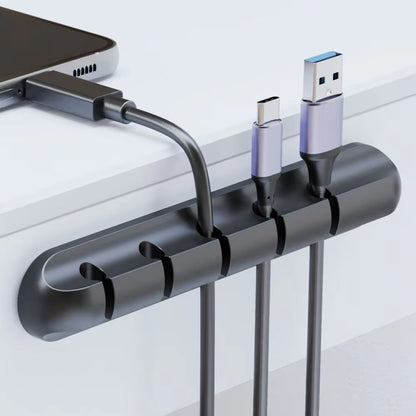 Adhesive Cable Holder Clips Cord Management Wire Organizer for Desktop USB Charging Cable Nightstand Power Cord Mouse Ca