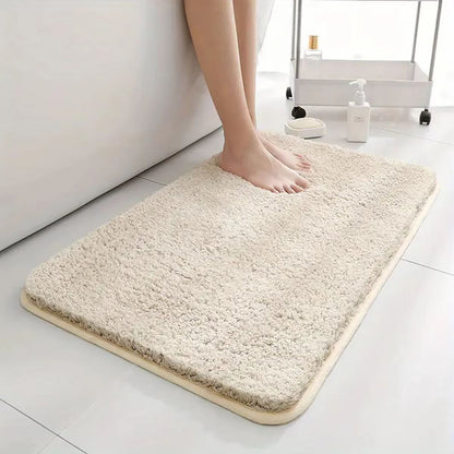 UltraAbsorbent AntiSlip Bathroom Mat  Thick LongHair MachineWashable Toilet Rug 6