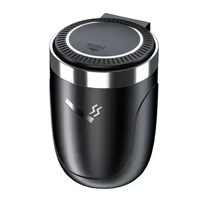 LED Car Ashtray, Portable Cup Holder Ashtray with Automatic Light, in Black, Blue, Red