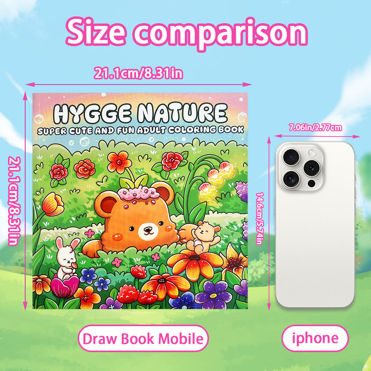 Girls Themed Colouring Book, A Comfortable Space to Paint, Picture Book Mobile, Childrens Coloring Book