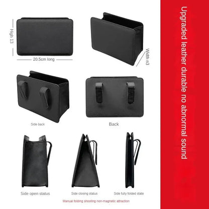 Foldable Car Trash Can, and Car Door Storage Box, Seat Back Hanging Organizer for Auto Interior