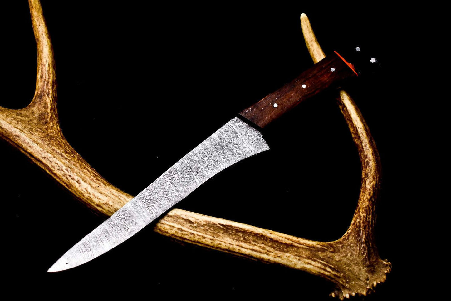 12" Handmade Damascus Steel Chef Knife | Full Tang Kitchen Knife with Razor Sharp Blade