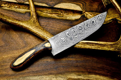 Hand Forged 12 Damascus Steel Chef Knife  Professional Kitchen Full Tang Knife 3