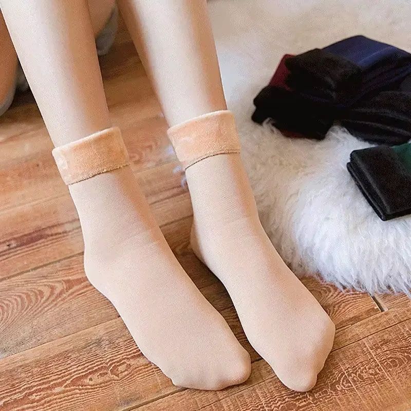 UltraSoft Thermal Winter Socks For Women  Warm Cashmere  Wool Blend Cozy Short Socks For Snow Boots 3