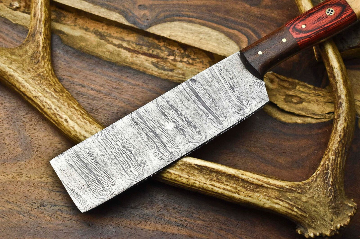Premium Handmade 12 Damascus Chef Knife  Real Forged Damascus Blade 1